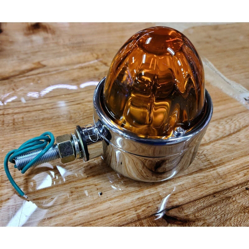 Single Face Chrome Die Cast Auxiliary Light with Glass Lens (Choose Color) watermelon LIGHT AMBER (W/S.S BEZEL) Rosy Brown