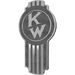 Dim Gray Kenworth Emblem Engraved Old Style Black Metallic 195 EMBLEM