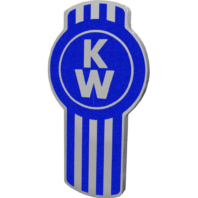 KENWORTH BLUE EMBLEM 647 EMBLEM Medium Blue