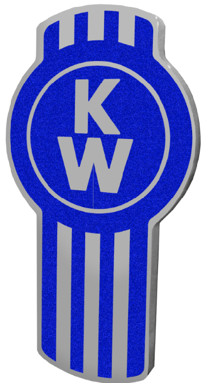 Medium Blue KENWORTH BLUE EMBLEM 647 EMBLEM