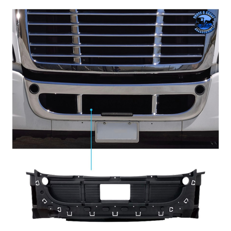 Center Bumper Inner Reinforcement For 2008-2017 Freightliner Cascadia Without OEM Radar #20842 Bumper Reinforcement Dark Gray
