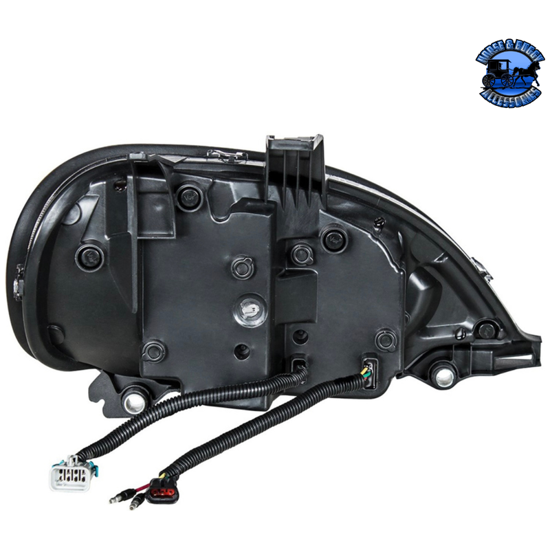 HIGH POWER LED PROJECTION HEADLIGHT FOR 2001-2020 FREIGHTLINER COLUMBIA (Choose Color) (Choose Side) LED Headlight Chrome / Driver's Side,Chrome / Passenger's Side,Black / Driver's Side,Black / Passenger's Side Dark Slate Gray