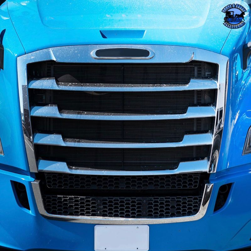 One Piece Bumper Mesh For 2018-2022 Freightliner Cascadia #21951 Bumper Mesh Black