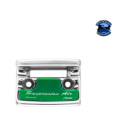 CHROME PLASTIC SUSPENSION AIR SWITCH GUARD WITH GLOSSY STICKER FOR 1990-2010 FREIGHTLINER CLASSIC (Choose Color) Air Switch Guard Green Sea Green