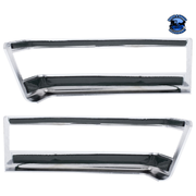 CHROME PLASTIC TURN SIGNAL BEZELS FOR 2018-2024 FREIGHTLINER CASCADIA (PAIR) #42442 TURN SIGNAL Dark Slate Gray