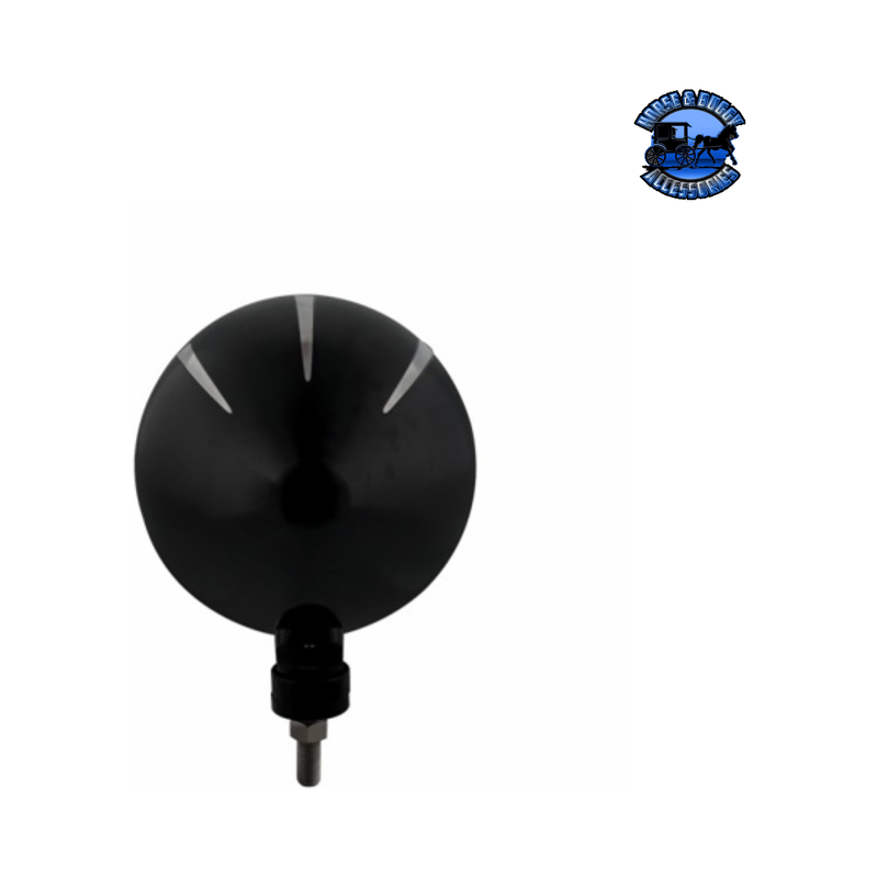 Black "Billet" Style Groove Headlight 11 LED Bulb - Chrome #32675 HEADLIGHT Black