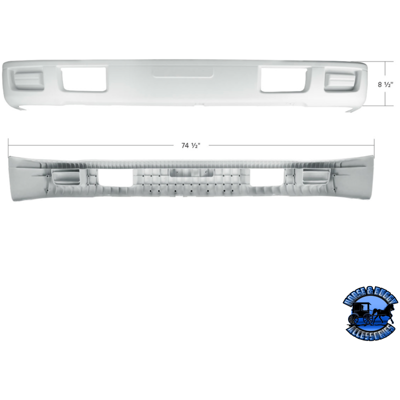 BUMPER FOR 2007-2025 ISUZU NPR (ELF 400/500/600) #41809 BUMPER Light Gray