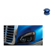 PROJECTION HEADLIGHT WITH WHITE LED POSITION LIGHT FOR 2008-17 FREIGHTLINER CASCADIA (Choose Color) (Choose Side) HEADLIGHT Chrome / Driver's Side,Chrome / Passenger's Side,Black / Driver's Side,Black / Passenger's Side Dark Slate Gray
