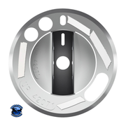 CHROME PLASTIC 2-PIECE HEADLIGHT WITH FOG LIGHT SWITCH COVER FOR 2008-2017 FREIGHTLINER CASCADIA #42071 Switch Cover Gray