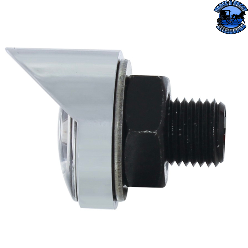 3 High Power LED 1" Light (Clearance/Marker) With Visor - Red LED/Clear Lens #36907