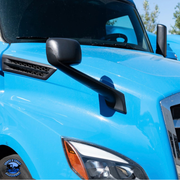 Black Hood Mirror With Heated Lens For 2018-2022 Freightliner Cascadia - Driver Hood Mirror Black / Driver's Side,Black / Passenger's Side,Chrome / Driver's Side,Chrome / Passenger's Side Medium Turquoise
