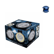 Crystal Headlight With Amber LED Halo Ring For 1996-2005 Freightliner Century #31281 Crystal Headlight Gray