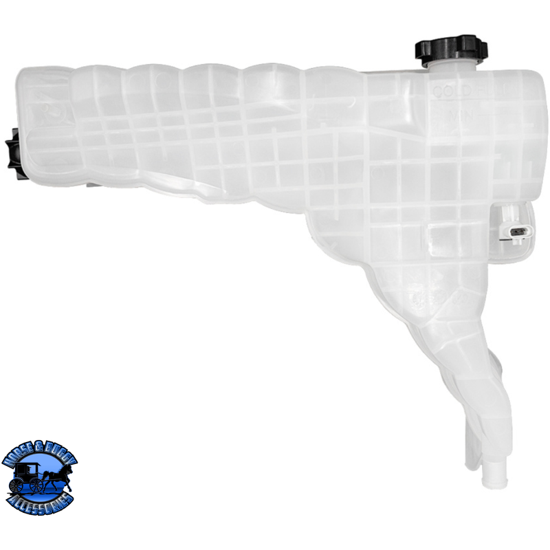 PRESSURIZED COOLANT RESERVOIR & COOLANT LEVEL SENSOR FOR 2013-2021 KENWORTH T680 #26000 Coolant Reservoir and Sensor Light Gray