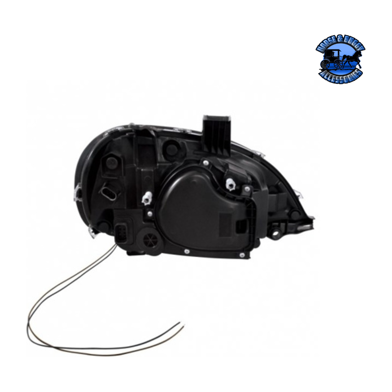 PROJECTION HEADLIGHT WITH LED POSITION LIGHT FOR 2001-2020 FREIGHTLINER COLUMBIA (Choose Color) (Choose Side) HEADLIGHT Black / Driver's Side,Black / Passenger's Side,Chrome / Driver's Side,Chrome / Passenger's Side Black