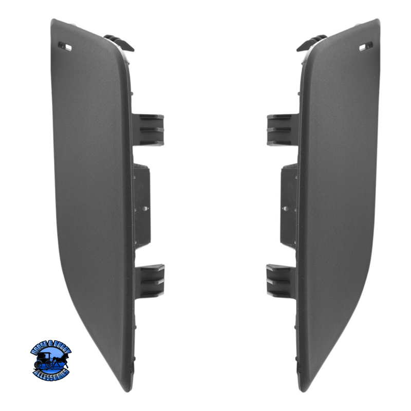 BLACK TOW HOOK ACCESS COVERS FOR 2018-2024 FREIGHTLINER CASCADIA (Choose Side) Access Cover Driver and Passenger,Driver,Passenger Dim Gray