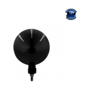 Black "Billet" Style Groove Headlight With Visor 5 LED Bulb - Blackout #32690 HEADLIGHT Black