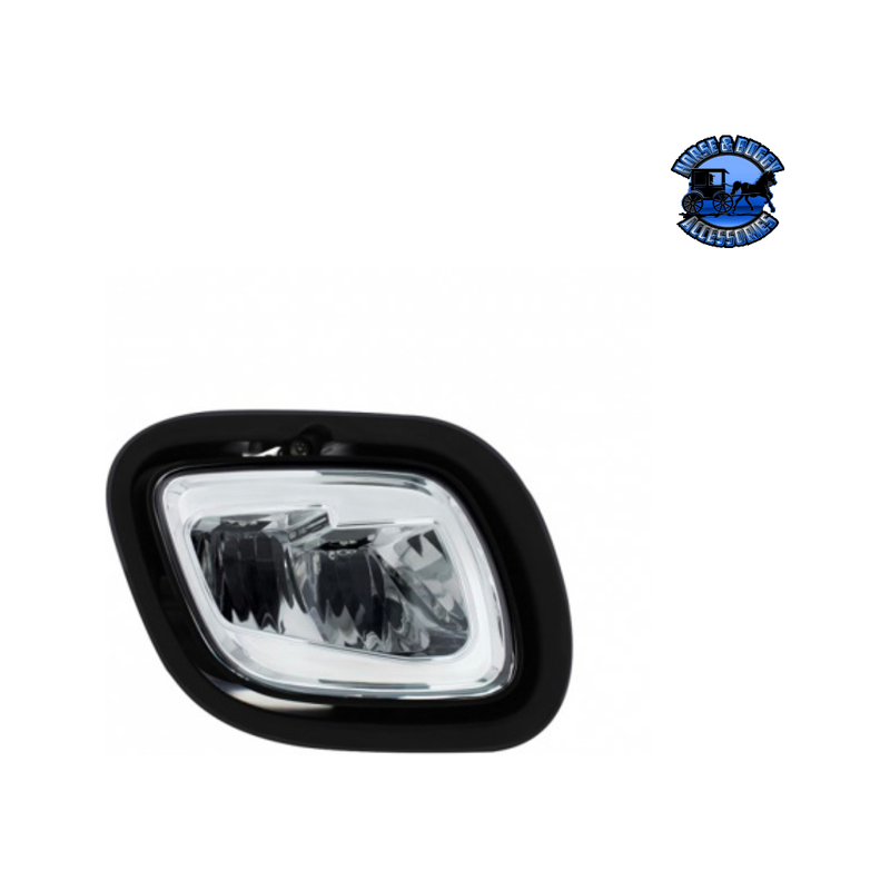 2 LED FOG & DRIVING LIGHT ASSEMBLY FOR 2008-2017 FREIGHTLINER CASCADIA (Choose Side) LED FOG LIGHT Passenger's Side Dark Slate Gray