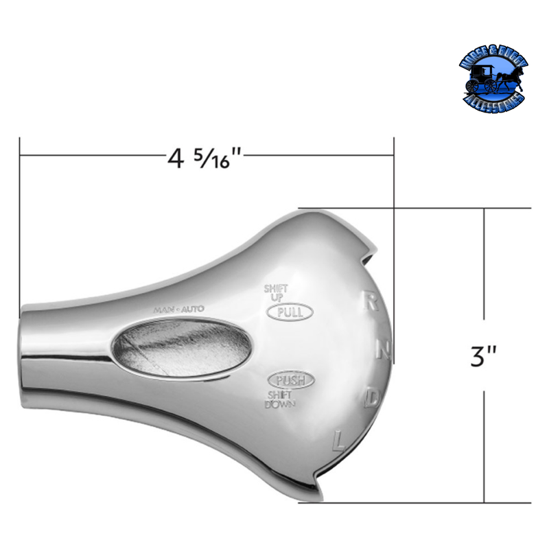 Chrome Smart Shift Cover For Freightliner #42415 Shift Cover Gray