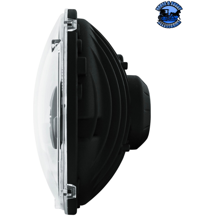 Black ULTRALIT - 5 High Power LED 7" Dual Function Headlight - Black #31289 LED Headlight