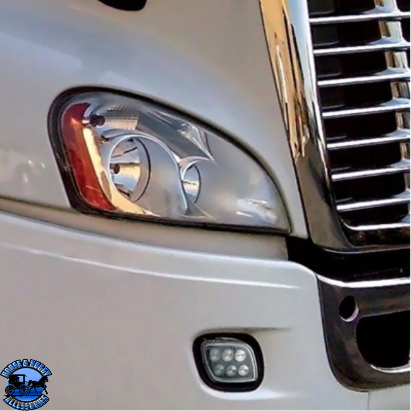 6 LED FOG LIGHT FOR 2008-2017 FREIGHTLINER CASCADIA - COMPETITION SERIES (CHOOSE SIDE) LED FOG LIGHT Driver's Side,Passenger's Side Dark Gray