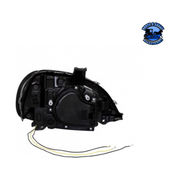 PROJECTION HEADLIGHT WITH DUAL FUNCTION LIGHT BAR FOR 2001-2020 FREIGHTLINER COLUMBIA (Choose Color) (Choose Side) HEADLIGHT Chrome / Driver's Side,Chrome / Passenger's Side,Black / Driver's Side,Black / Passenger's Side Black