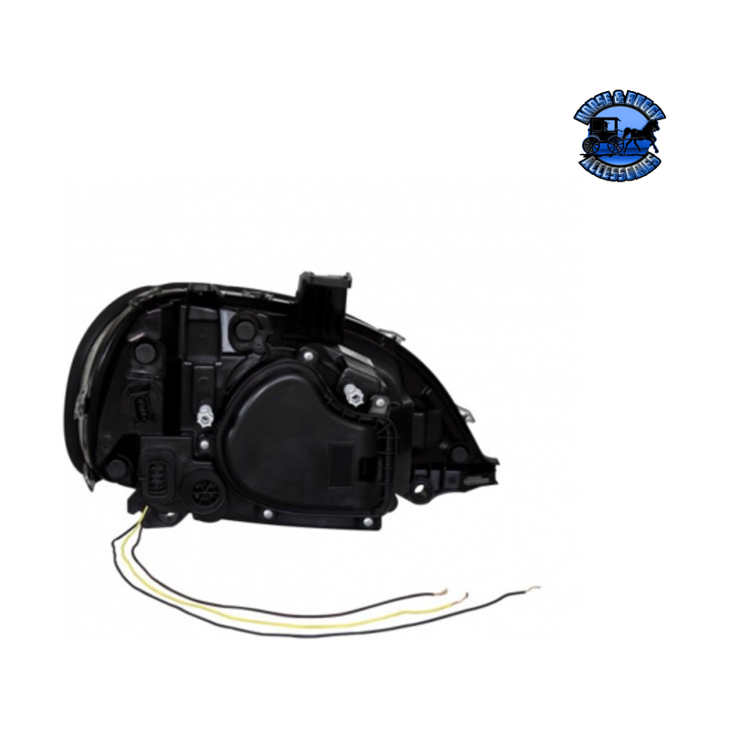 PROJECTION HEADLIGHT WITH DUAL FUNCTION LIGHT BAR FOR 2001-2020 FREIGHTLINER COLUMBIA (Choose Color) (Choose Side) HEADLIGHT Chrome / Driver's Side,Chrome / Passenger's Side,Black / Driver's Side,Black / Passenger's Side Black