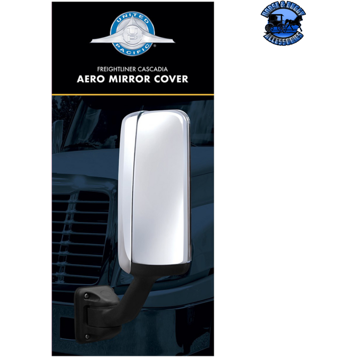 Light Gray AERO MIRROR COVER FOR 2008-2017 FREIGHTLINER CASCADIA (Choose Side) Mirror Cover Driver's Side,Passenger's Side