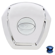 CHROME STEERING WHEEL HORN PAD FOR 2012-2021 PETERBILT 579 #88036 STEERING Light Gray