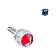 DASH SCREW WITH VARIOUS COLOR CRYSTAL FOR 2008-2017 FREIGHTLINER CASCADIA (Choose Color) Dash Screw Red Light Gray