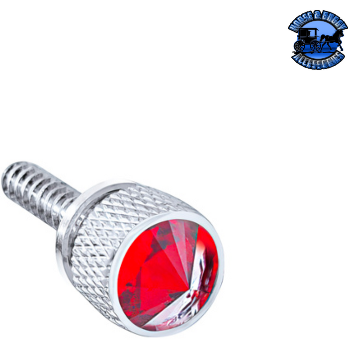 Light Gray DASH SCREW WITH VARIOUS COLOR CRYSTAL FOR 2008-2017 FREIGHTLINER CASCADIA (Choose Color) Dash Screw Red