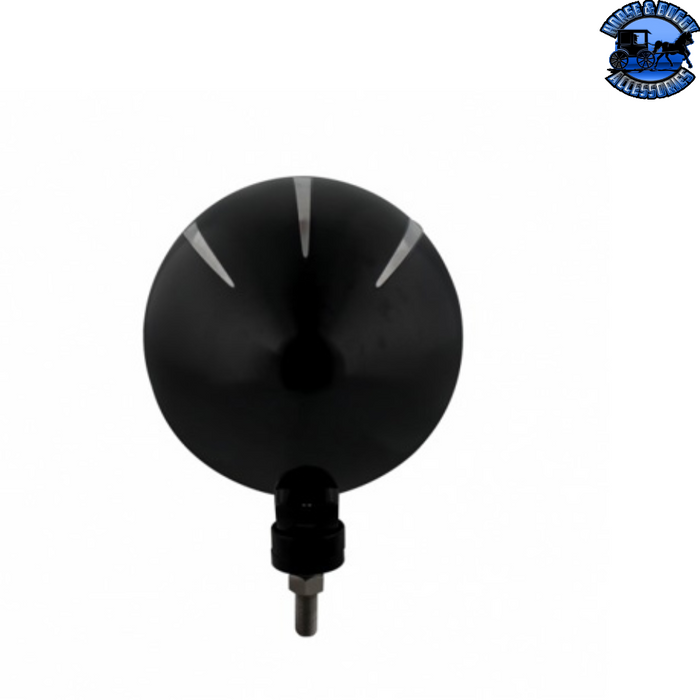 Black Black "Billet" Style Groove Headlight H4 Bulb #32665 HEADLIGHT