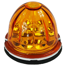Legendary 3 Inch Watermelon Light, Stud Mount - Amber LED / Amber Glass Lens 23003AA-1 watermelon sealed led Chocolate