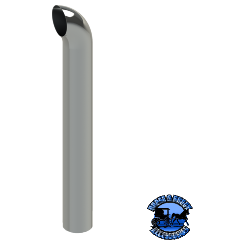 207A-096-1103 7"x96" Curved Exhaust Stack Dark Gray