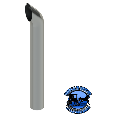 608A-114-1103 8"x114" West Coast Curved Exhaust Stack Light Slate Gray