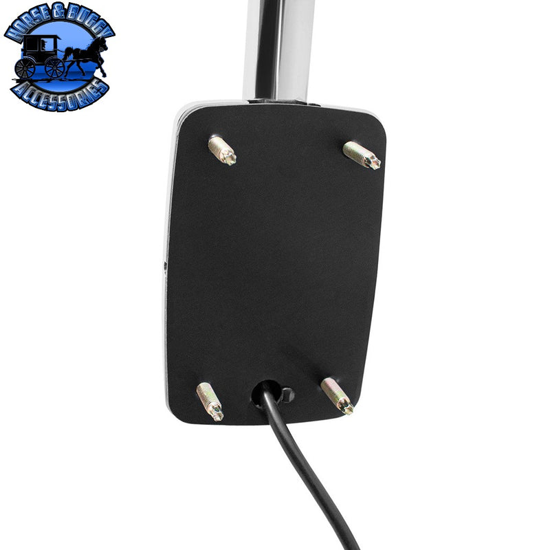 Chrome Hood Mirror Assembly With Sequential LED Turn Signal For 2013-2021 KW T680 & 2012-2021 PB 579 (Choose Side) Hood Mirror Driver,Passenger Dark Slate Gray