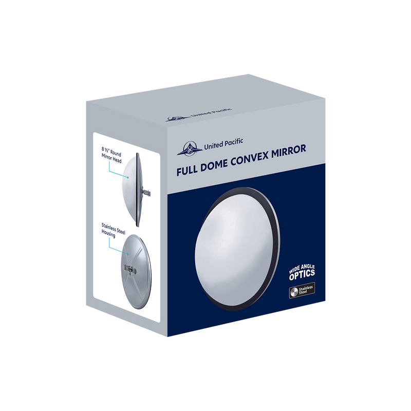 8-1/2" Round Stainless Steel Full Dome Convex Mirror