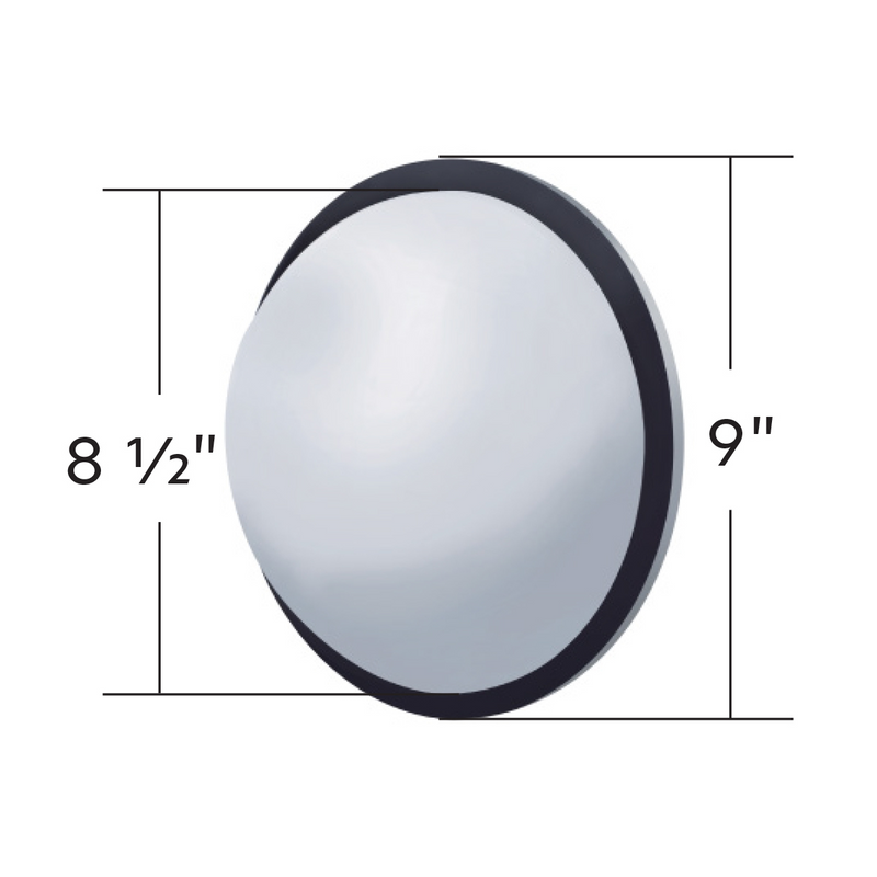 8-1/2" Round Stainless Steel Full Dome Convex Mirror