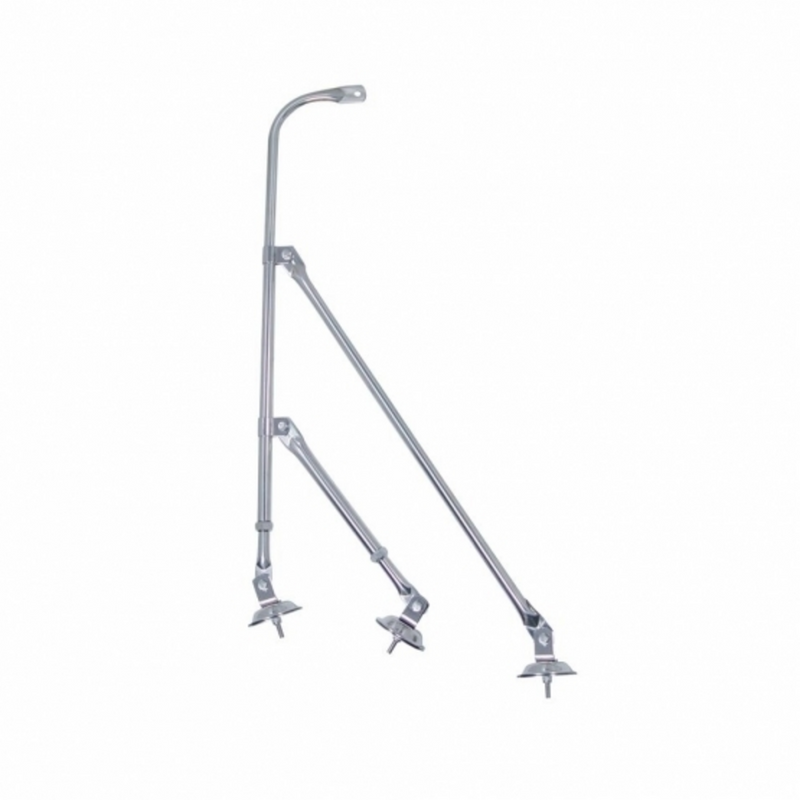 Soporte de espejo de guardabarros de trípode inoxidable