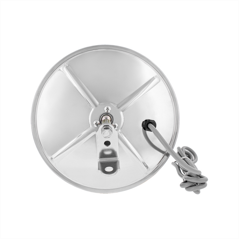 8-1/2" Stainless Steel Convex Mirror - 320R With Centered Mounting Stud