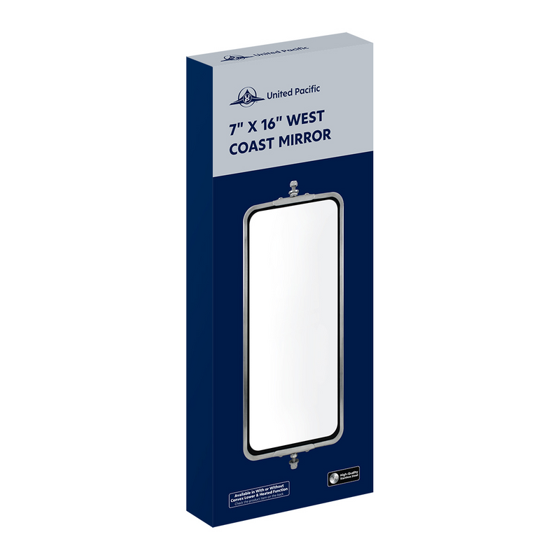 7" X 16" Stainless West Coast Mirror - Heated #60026