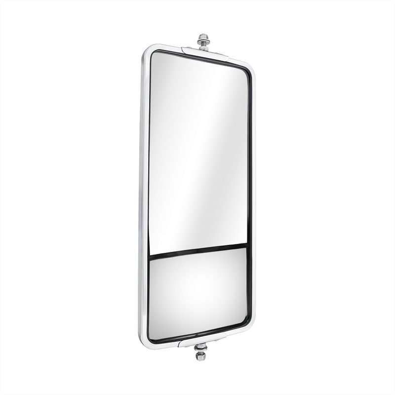 7" X 16" West Coast Mirror With Convex Lower Mirror & Stainless Housing - Non Heated