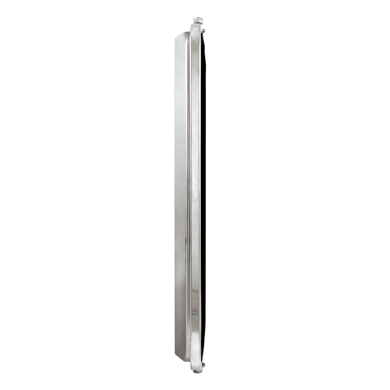 7" X 16" West Coast Mirror With Convex Lower Mirror & Stainless Housing - Non Heated