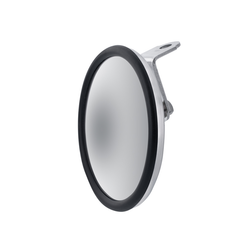 5" Stainless Steel Convex Mirror With Centered Mounting Stud