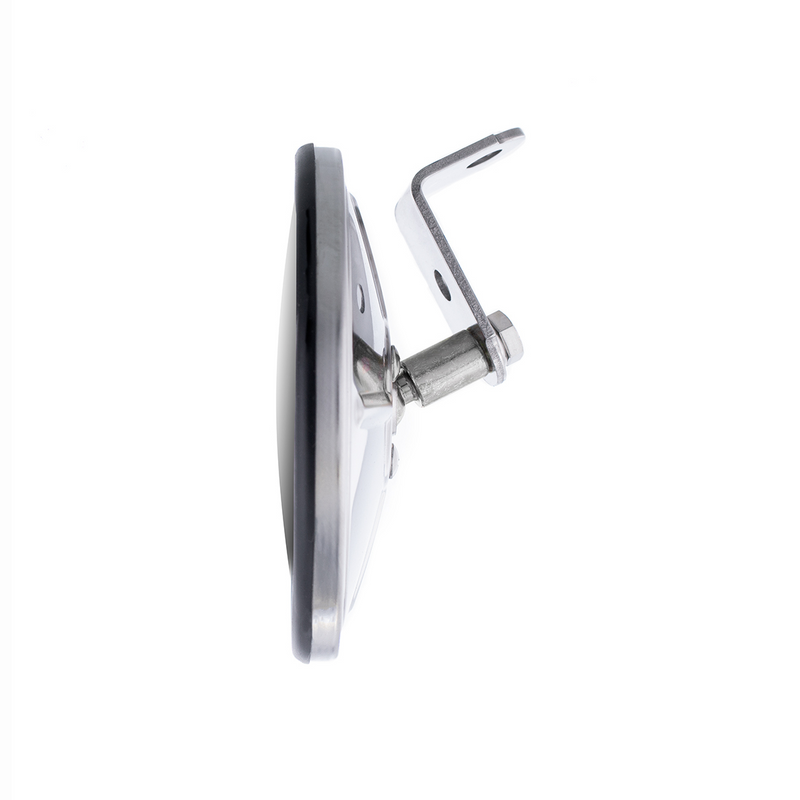 5" Stainless Steel Convex Mirror With Centered Mounting Stud