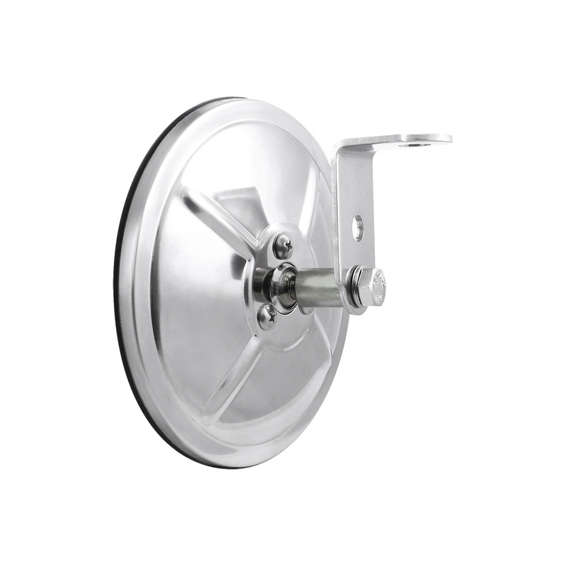5" Stainless Steel Convex Mirror With Centered Mounting Stud
