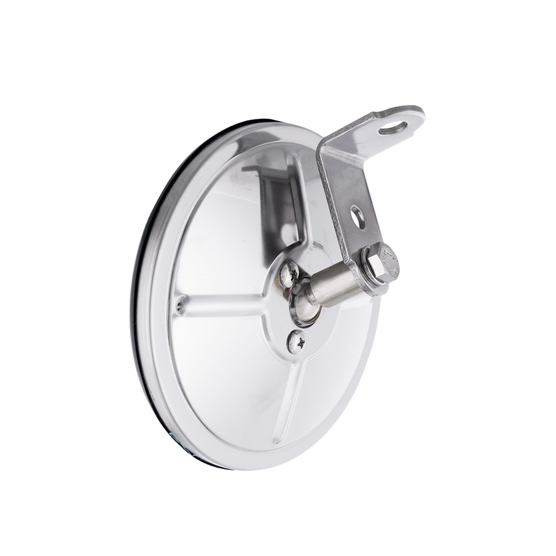 5" Stainless Steel Convex Mirror With Centered Mounting Stud