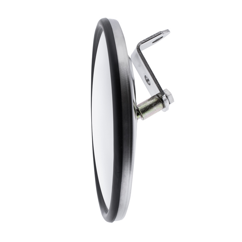 6" Stainless Steel Convex Mirror With Centered Mounting Stud