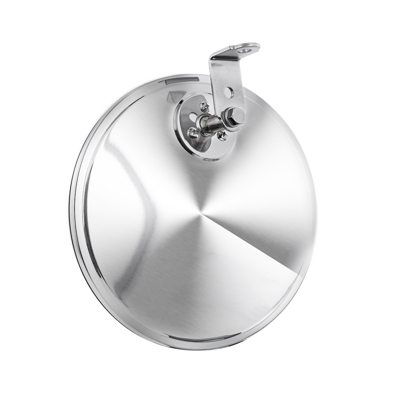 8-1/2" Stainless Steel Convex Mirror With Offset Mounting Stud #60035