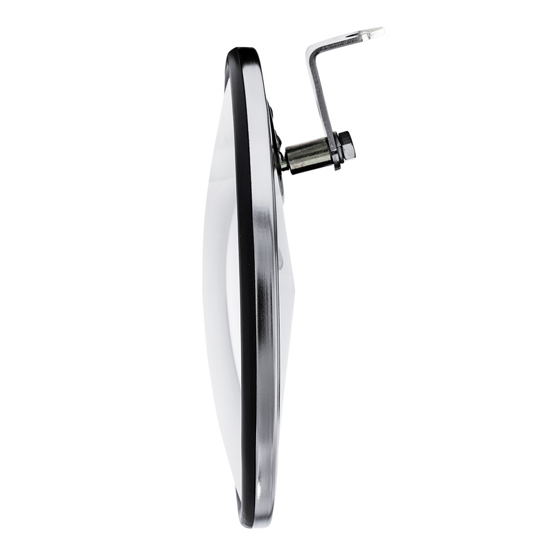 8-1/2" Stainless Steel Convex Mirror With Offset Mounting Stud #60035