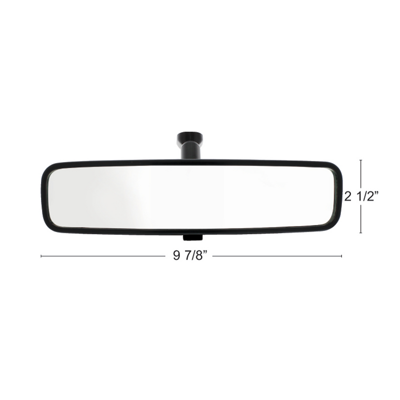 UP-60053 10" Black Day/Night Interior Rearview Mirror Assembly - Glue-On Mount